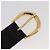 Céline CELINE Gürtel Leder 31,9"" Schwarz Gold Auth BAZ191A Golden - vista 5