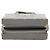 Chanel Pequeño CC Matelassé Cuero de ternera asa superior Vanity Convertible Gris - vista 3