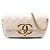 Chanel Matelassé Lammleder Giant CC Klapp-Handyhalter mit Kette Braun