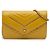 Chanel Piccolo Cuoio di Agnello con Patta Chevron Inverso Giallo