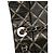 Chanel Matelassé Metallico Distressed Pelle d'Agnello CC Cristallo con Patta Nero - vista 10