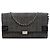 Chanel CC Choco Bar Jean Catena con patta Grigio