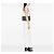 Chanel CC Choco Bar Jean Catena con patta Grigio - vista 7