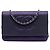 Wallet On Chain Chanel CC Metallic Crackling Lizard Druck Leder Geldbörse mit Kette Lila