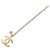Bracciale charm CC con strass placcato Chanel D'oro - vista 2