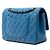 Chanel Medium Classic Pelle di vitello Doppio ribalta Blu - vista 2