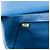 Chanel Medium Classic Pelle di vitello Doppio ribalta Blu - vista 5