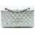 Chanel Medium Classic Metallic Lammleder Doppelverschluss Grün