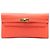 Cartera Larga Kelly en Epsom de Hermès Naranja