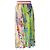 Falda plisada de punto con estampado de Camelia multi Fuzzi Lime Verde