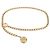 Cinturón de cadena dorada con moneda Coco Mark Cambon 94P de Chanel Dorado