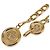 Cinturón de cadena dorada con moneda Coco Mark Cambon 94P de Chanel Dorado - vista 3