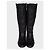 Botas planas acolchoadas chiques Christian Dior - Couro preto EU 37,5 usadas - vista 2