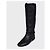 Botas planas acolchoadas chiques Christian Dior - Couro preto EU 37,5 usadas - vista 3