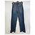 Autre Marque Pantaloni in denim e lana multicolori BETTER Marrone Blu scuro - vista 2