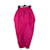Autre Marque Falda drapeada de seda rosa Christopher John Rogers