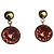 Orecchini vintage Louis Vuitton con cristalli Swarovski Rosso D'oro Corallo Gold hardware
