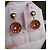 Orecchini vintage Louis Vuitton con cristalli Swarovski Rosso D'oro Corallo Gold hardware - vista 2