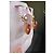 Orecchini vintage Louis Vuitton con cristalli Swarovski Rosso D'oro Corallo Gold hardware - vista 3