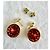 Orecchini vintage Louis Vuitton con cristalli Swarovski Rosso D'oro Corallo Gold hardware - vista 5