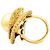 Autre Marque Goldring mit Perle, weißen Diamanten, farbigen Saphiren, Gelbgold. - Ansicht 5