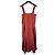 Autre Marque Vestido midi de viscosa naranja Lee Mathews