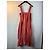 Autre Marque Vestido midi de viscosa naranja Lee Mathews - vista 2