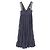 Vestido de seda y cuero Louis Vuitton Azul Azul marino - vista 2
