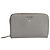 Prada Grey Saffiano zip wallet