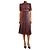 Alice + Olivia Abito maxi nero e rosa - taglia UK 12