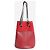 Elie Saab Mini bolso de cubo de cuero rojo con tachuelas - vista 3