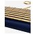 Elie Saab Portafoglio in pelle blu con catena - vista 5