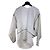 Blusa in acetato bianco e seta con zip Tom Ford