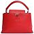Louis Vuitton Borsa Capucines in pelle rossa