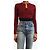 Alaïa Rote Johannisbeer cropped Wollcardigan - Größe UK 8 - Ansicht 3