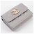 Billetera compacta de piel de caviar Chanel con tres pliegues Gris - vista 8