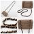 Bolsa de Ombro Chanel Matelassé em Tweed Marrom - vista 20