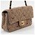 Bolsa de Ombro Chanel Matelassé em Tweed Marrom - vista 8