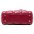 Dior Mini Cannage Lady Dior in agnello rosso Bordò - vista 3