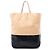 Céline Celine Beiger Bicolor Leder Vertikaler Cabas Tote