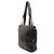 Chanel Braune CC gesteppte Lammleder Tote mit Fronttasche Dunkelbraun - Ansicht 2
