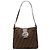 Borsa a spalla in tela Zucca marrone Fendi