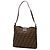 Borsa a spalla in tela Zucca marrone Fendi - vista 2