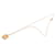 Collier pendentif As de Coeur en Swift plaqué or rose petit modèle Hermès rose Doré  - vue 1