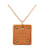 Collier pendentif As de Coeur en Swift plaqué or rose petit modèle Hermès rose Doré  - vue 3