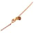 Collier pendentif As de Coeur en Swift plaqué or rose petit modèle Hermès rose Doré  - vue 4