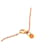 Collier pendentif As de Coeur en Swift plaqué or rose petit modèle Hermès rose Doré  - vue 5