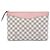 Pochette Giornaliera Damier Azur Bianca Louis Vuitton Bianco
