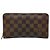 Portafoglio lungo con zip Damier Louis Vuitton Metallico Bronzo