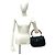 Borsa in pelle Gucci Bamboo Nero - vista 3